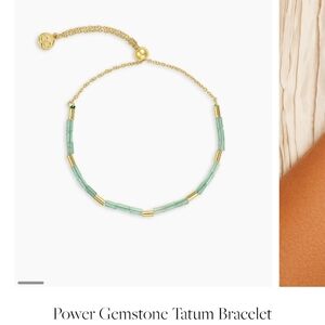 Gorjana Gold and Green Bracelet